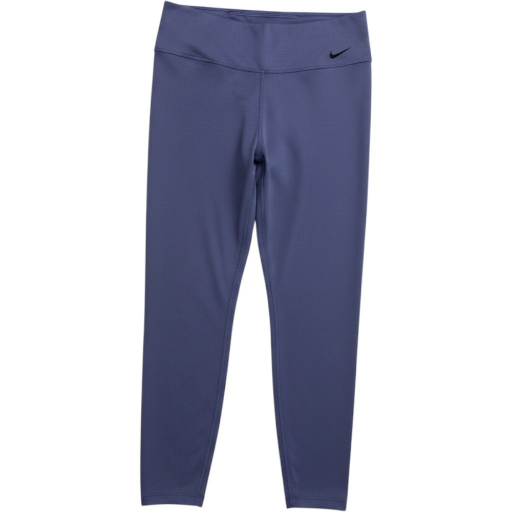 Nike Dri-FIT One Tights Size M Polyester‎ Spandex Purple Blue Athletic Leggings